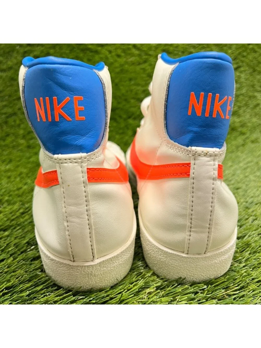Nike Blazer Mid '77 Sail Total Orange Womens Size 9.5 Athletic Shoes Sneakers